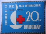 Sellos de America - Uruguay -  Centenrio de la Cruz Roja Internacional 1863-1963