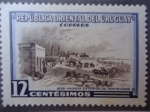 Sellos de America - Uruguay -  1836 - Puerta Exterior de Montevideo