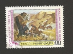 Sellos de Asia - Mongolia -  Pintura de caballos