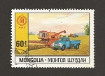 Stamps Mongolia -  Cosechadora cereales