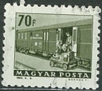 Sellos de Europa - Hungr�a -  Railroad mail car