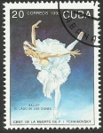 Stamps Cuba -  Ballet de Tchaikovsky