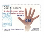 Stamps Spain -  Contra la violencia de genero