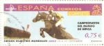 Stamps Spain -  JUEGOS  ECUESTRES  MUNDIALES.  COMPLETO.