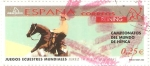 Stamps Spain -  JUEGOS  ECUESTRES  MUNDIALES.  REINING.