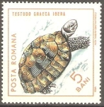 Stamps Romania -  REPTILES.  TESTUDO  GRAECA  IBERA.