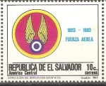Stamps El Salvador -  50th.  ANIVERSARIO  DE  LA  FUERZA  AÈREA.  EMBLEMA.