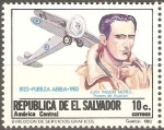 Stamps El Salvador -  50th.  ANIVERSARIO  DE  LA  FUERZA  AÈREA.  JUAN  RAMÒN  MUNES   PIONERO  DE  LA  AVIACIÒN.