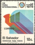 Stamps El Salvador -  VIII  FERIA  INTERNACIONAL.  EMBLEMA.