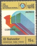 Stamps El Salvador -  VIII  FERIA  INTERNACIONAL.  EMBLEMA.