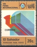 Stamps El Salvador -  VIII  FERIA  INTERNACIONAL.  EMBLEMA.