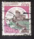 Stamps Italy -  Castillos de Italia