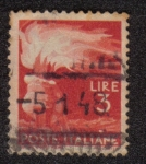 Stamps Italy -  Antorcha en Alto