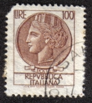 Stamps Italy -  Antica Moneta Siracusana