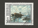 Stamps Mongolia -  Hubsugui, puerto de lago