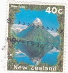 Sellos de Oceania - Nueva Zelanda -  Montaña Mitre Peak