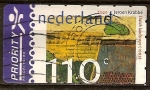 Stamps Netherlands -   Arte Contemporáneo de Jeroen Krabb(correo urgente).
