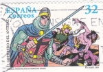 Stamps Spain -  El Guerrero del Antifaz   (8)