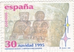 Stamps Spain -  Navidad-1995 Adoración de los reyes  (8)