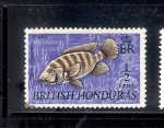 Stamps Belize -  Pez: Tilapia mossambica