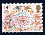 Stamps : Europe : United_Kingdom :  1981 Europa. CEPT. San Valentín - Ybert:972