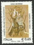 Stamps Italy -  Pintura de Gino Severini