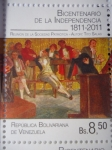 Stamps Venezuela -  Bicentenario de la Independencia 1811-2011 - Reunión de la sociedad Patriótica -(Sello 5 de 10)