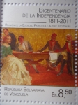Stamps Venezuela -  Bicentenario de la Independencia 1811-2011 - Reunión de la sociedad Patriótica -(Sello 4 de 10)