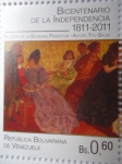 Stamps Venezuela -  Bicentenario de la Independencia 1811-2011 - Reunión de la sociedad Patriótica -(Sello 2 de 10)