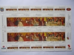Stamps Venezuela -  Bicentenario de la Independencia 1811-2011 - Reunión de la sociedad Patriótica -(Hoja Bloque de 10 S