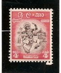 Sellos de Asia - Sri Lanka -  Bailarina