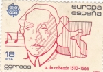 Stamps Spain -  EUROPA CEPT -A. de Cabezón 1510-1566  (8)