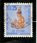 Stamps Asia - Sri Lanka -  Diosa