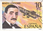 Stamps Spain -  Benito Loygorri- aviador   (8)