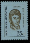 Stamps Argentina -  JOSE SAN MARTIN 