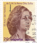 Stamps Spain -  50 Aniversario del Natalicio de s.m.la Reina Sofía  (8)