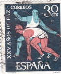 Stamps Spain -  XXV Años de Paz  (8)