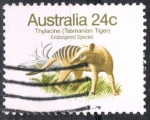 Sellos del Mundo : Oceania : Australia : Tigre de Tasmania
