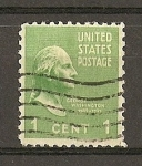 Stamps United States -  G.Washingnton./ Papel tintado.