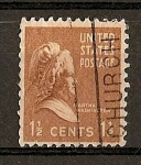 Stamps : America : United_States :  Martha Washingntong./ Papel tintado.