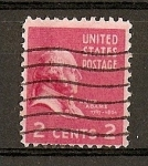 Stamps : America : United_States :  J. Adams./ Papel tintado.