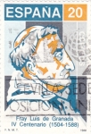 Stamps Spain -  Fray Luís de Granada IV centenario (1504-1588)  (8)
