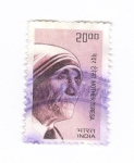Sellos de Asia - India -  Santa Teresa de Calcuta