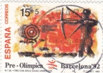 Sellos de Europa - Espa�a -  Pre-Olímpica Barcelona-92 tiro con arco  (8)