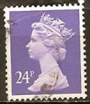 Stamps United Kingdom -  La Reina Isabel II.