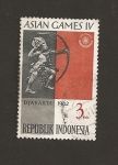 Sellos de Asia - Indonesia -  IV Juegos Asiáticos