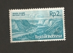 Stamps Indonesia -  Vista del valle Buffalo