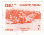 Sellos de America - Cuba -  Exportaciones cubanas- maquinaria agrícola