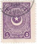 Stamps : Asia : Turkey :  Escudo media luna y estrella