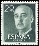 Stamps Spain -  ESPAÑA SEGUNDO CENTENARIO Nº 1145 ** 20C  VERDE BRONCE 